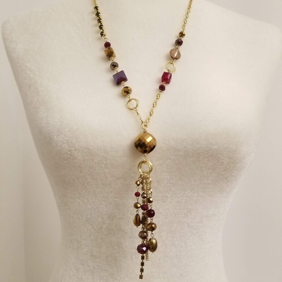 I.N.C [2-PC Jewelry Bundle] Goldtone/Red Stone - Picture 7 of 11